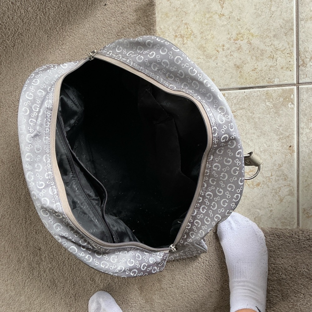 Guess Beige and Gray Travel Bag - Picture 6 of 7